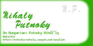 mihaly putnoky business card